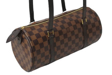Load image into Gallery viewer, 新品同様 LOUIS VUITTON ルイ・ヴィトン ハンドバッグ パピオン ダミエキャンバス 新型 N41210 ブラウン ゴールド金具 中古 52982