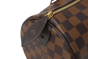 新品同様 LOUIS VUITTON ルイ・ヴィトン ハンドバッグ パピオン ダミエキャンバス 新型 N41210 ブラウン ゴールド金具 中古 52982