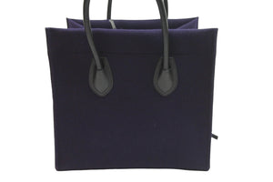 CELINE セリーヌ ハンドバッグ ラゲージ ファントム トートバッグ ネイビー ウール ゴールド金具 美品 中古 52994