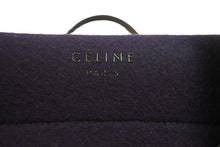 Load image into Gallery viewer, CELINE セリーヌ ハンドバッグ ラゲージ ファントム トートバッグ ネイビー ウール ゴールド金具 美品 中古 52994