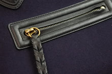 Load image into Gallery viewer, CELINE セリーヌ ハンドバッグ ラゲージ ファントム トートバッグ ネイビー ウール ゴールド金具 美品 中古 52994