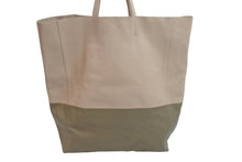 Load image into Gallery viewer, CELINE セリーヌ トートバッグ ハンドバッグ カバー S-CU0182 レザー バイカラー ベージュ 良品 中古 52995