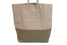 Load image into Gallery viewer, CELINE セリーヌ トートバッグ ハンドバッグ カバー S-CU0182 レザー バイカラー ベージュ 良品 中古 52995