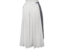 Load image into Gallery viewer, Sacai サカイ スカート ドッキング グレー ホワイト サイズ0 21-05661 ポリエステル シルバー金具 美品 中古 53050
