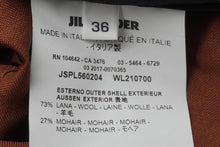 Load image into Gallery viewer, Jil Sander ジルサンダー ブラウン ワンピース アシンメトリー ウール モヘア サイズ36 中古 53053