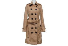 Load image into Gallery viewer, 極美品 BURBERRY バーバリー カシミヤ トレンチコート ブラウン アウター ゴールド金具 ノバチェック 3994455 サイズ36 中古 53062