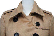Load image into Gallery viewer, 極美品 BURBERRY バーバリー カシミヤ トレンチコート ブラウン アウター ゴールド金具 ノバチェック 3994455 サイズ36 中古 53062