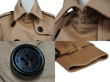 Load image into Gallery viewer, 極美品 BURBERRY バーバリー カシミヤ トレンチコート ブラウン アウター ゴールド金具 ノバチェック 3994455 サイズ36 中古 53062