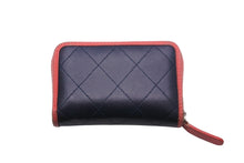 Load image into Gallery viewer, CHANEL シャネル 財布 コインケース ココマーク ピンク ネイビー 27番台 シルバー金具 良品 中古 53073