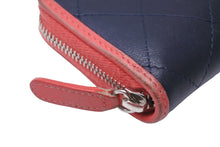 Load image into Gallery viewer, CHANEL シャネル 財布 コインケース ココマーク ピンク ネイビー 27番台 シルバー金具 良品 中古 53073