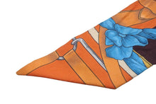 Load image into Gallery viewer, HERMES エルメス ストール ツイリー スカーフ ピンク オレンジ シルク フランス製 美品 中古 53075