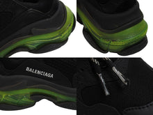 Load image into Gallery viewer, BALENCIAGA バレンシアガ スニーカー triple s トリプルS レディース ブラック グリーン サイズ36 美品 中古 53086