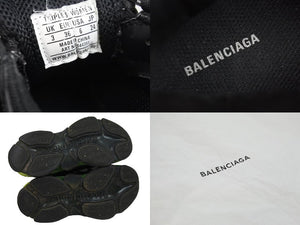 BALENCIAGA バレンシアガ スニーカー triple s トリプルS レディース ブラック グリーン サイズ36 美品 中古 53086
