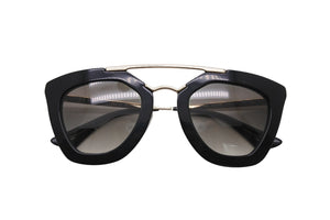 PRADA プラダ サングラス メガネ 小物 アイウェア ブラック ゴールド サイズ49□26 SPR09Q 美品 中古 53087