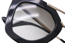 Load image into Gallery viewer, PRADA プラダ サングラス メガネ 小物 アイウェア ブラック ゴールド サイズ49□26 SPR09Q 美品 中古 53087
