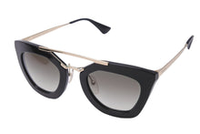 Load image into Gallery viewer, PRADA プラダ サングラス メガネ 小物 アイウェア ブラック ゴールド サイズ49□26 SPR09Q 美品 中古 53087
