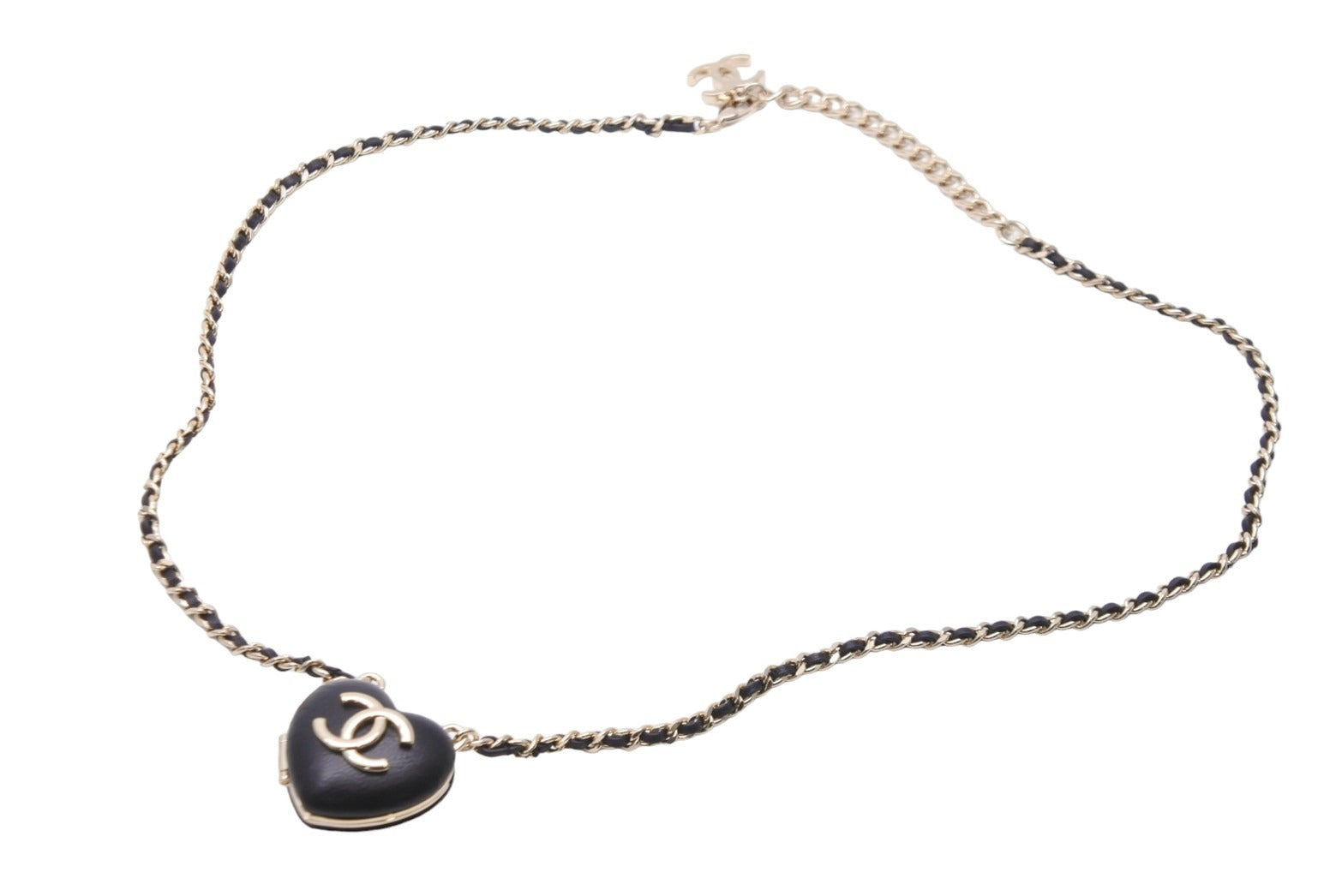 極美品 CHANEL シャネル ココマーク ハート チェーン ネックレス
