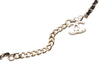 Load image into Gallery viewer, 極美品 CHANEL シャネル ココマーク ハート チェーン ネックレス ロケット ペンダント B22K 48g ブラック ロゴ 中古 53096