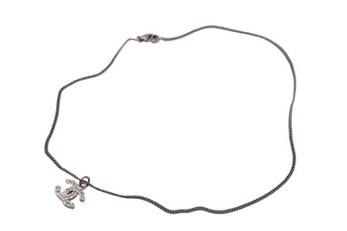CHANEL シャネル ネックレス ラインストーン ココマーク アクセサリー レディース シルバー系 美品 中古 53014