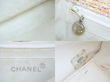 Load image into Gallery viewer, CHANEL シャネル ハンドバッグ チェーンショルダーバッグ ココマーク 8番台 マルチカラー ツィード シルバー金具 美品 中古 53146