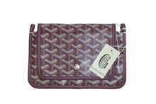 Load image into Gallery viewer, 新品未使用 GOYARD ゴヤール ショルダーバッグ プリュメ ポーチウォレット ワインレッド PVC レザー シルバー金具 中古 53147 正規品