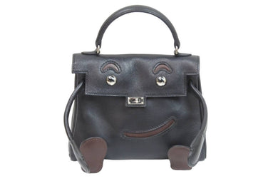 極美品 HERMES エルメス ケリードール 黒 ブラック 2000 年限定 □D刻印 中古 53148