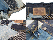 Load image into Gallery viewer, LOUIS VUITTON ルイヴィトン ショートパンツ デニムパッチワーク RW071B WKPA37CF7 ブルー サイズ34 美品 中古 53184