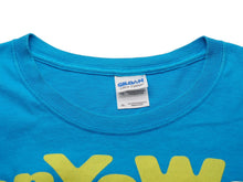 Load image into Gallery viewer, カニエウエスト 半袖Ｔシャツ グローインザダークツアーTシャツ 村上隆 熊 ブルー コットン XL 良品 中古 53186