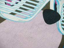 Load image into Gallery viewer, カニエウエスト 半袖Ｔシャツ グローインザダークツアーTシャツ 村上隆 熊 ブルー コットン XL 良品 中古 53186