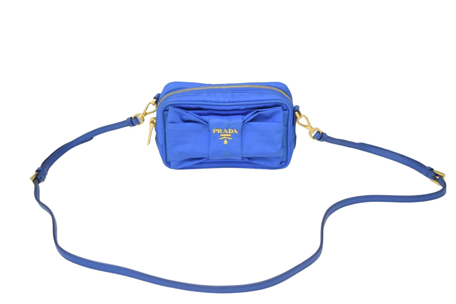 PRADA プラダ リボン ミニショルダーバッグ ミニポーチ イタリア製 