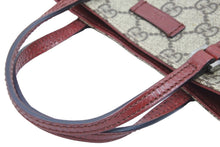 Load image into Gallery viewer, GUCCI グッチ ハンドバッグ ミニバッグ 114599 GGスプリーム ベージュ レッド シルバー金具 美品 中古 53218