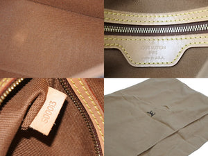 極美品 LOUISVUITTON ルイヴィトン ミニルーピング モノグラム ハンドバッグ M51147 SD0013 ブラウン ベージュ 中古 53231