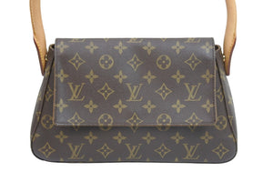 LOUIS VUITTON ルイヴィトン モノグラム M51147 ミニルーピング ショルダーバッグ ハンドバッグ 中古 53232
