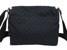 Load image into Gallery viewer, GUCCI グッチ ショルダーバッグ 斜めがけバッグ 146236 4276 GGキャンバス ブラック シルバー金具 良品 中古 55105