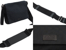 Load image into Gallery viewer, GUCCI グッチ ショルダーバッグ 斜めがけバッグ 146236 4276 GGキャンバス ブラック シルバー金具 良品 中古 55105