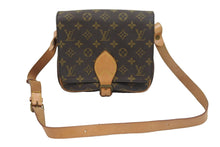 Load image into Gallery viewer, LouisVuitton ルイヴィトン カルトシエール 斜め掛け ショルダーバッグ モノグラム M51253 ブラウン ゴールド 美品 中古 53246