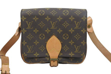 Load image into Gallery viewer, LouisVuitton ルイヴィトン カルトシエール 斜め掛け ショルダーバッグ モノグラム M51253 ブラウン ゴールド 美品 中古 53246