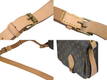 Load image into Gallery viewer, LouisVuitton ルイヴィトン カルトシエール 斜め掛け ショルダーバッグ モノグラム M51253 ブラウン ゴールド 美品 中古 53246