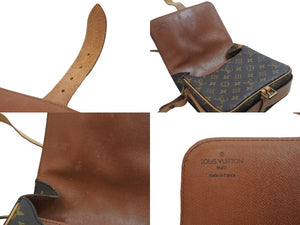 LouisVuitton ルイヴィトン カルトシエール 斜め掛け ショルダーバッグ モノグラム M51253 ブラウン ゴールド 美品 中古 53246