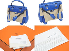 Load image into Gallery viewer, 新品未使用 HERMES エルメス ケリードール ブルー 2022 レザー Z刻印 中古 53254