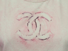 Load image into Gallery viewer, CHANEL シャネル 半袖 Tシャツ ココマーク タイダイ柄 P34611K02001 09C ピンク ラメ入り サイズ40 良品 中古 53256