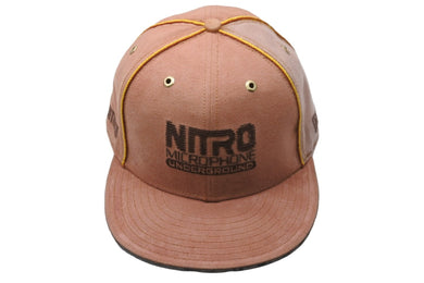 NEW ERA ニューエラ NITRO MICROPHONE UNDERGROUND キャップ 帽子 ブラウン サイズ7 1/4 良品 中古 53259