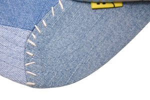 新品未使用品 KAPITAL キャピタル キャップ EK-1453 DENIM REPAIR SERVICEpt デニム再構築 トラックCAP ブルー グレー 中古 53273