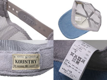 Load image into Gallery viewer, 新品未使用品 KAPITAL キャピタル キャップ EK-1453 DENIM REPAIR SERVICEpt デニム再構築 トラックCAP ブルー グレー 中古 53273