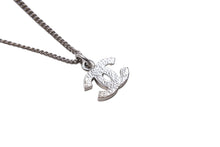 Load image into Gallery viewer, CHANEL シャネル ココマーク ラインストーン ネックレス アクセサリー 小物 07V メタル シルバー 5.2g 美品 中古 53278