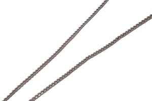 CHANEL シャネル ココマーク ラインストーン ネックレス アクセサリー 小物 07V メタル シルバー 5.2g 美品 中古 53278