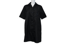 Load image into Gallery viewer, PRADA プラダ 半袖シャツ ワンピース RE-NYLON ブラック ナイロン サイズ36 230619 シルバー金具 美品 中古 53291