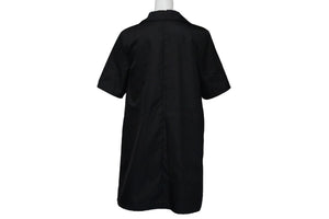 PRADA プラダ 半袖シャツ ワンピース RE-NYLON ブラック ナイロン サイズ36 230619 シルバー金具 美品 中古 53291
