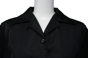 PRADA プラダ 半袖シャツ ワンピース RE-NYLON ブラック ナイロン サイズ36 230619 シルバー金具 美品 中古 53291