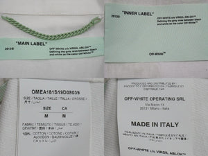 OFF-WHITE オフホワイト コート 19ss ペイントコート ホワイト マルチカラー OMEA181S19D08039 美品 中古 53293 